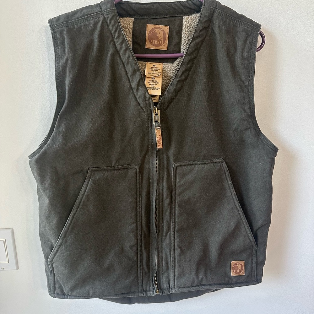 Berne Men's Brown Work Vest